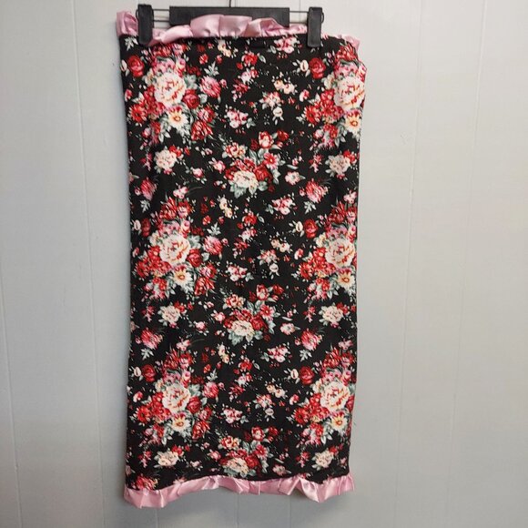 CHENILLE FLORAL BABY BLANKET - NWT - Picture 1 of 5